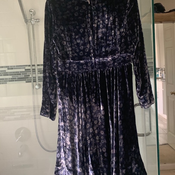 Rebecca Taylor Velvet floral mini dress - Picture 4 of 5